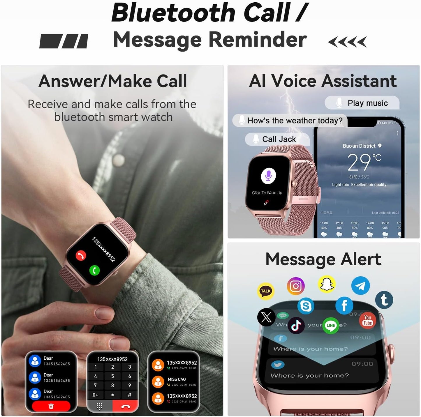 Smartwatch Gold – Premium Style